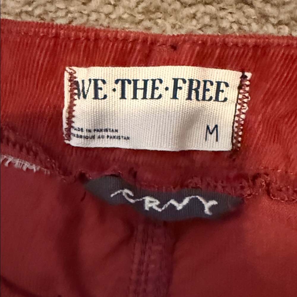 We The Free for Free People Rust Colored Soft Corduroy Pants - Picture 2 of 7